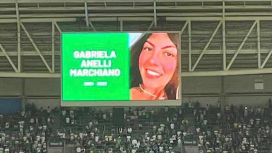 Gabriela Anelli, palmeirense morta por estilhaços de garrafa