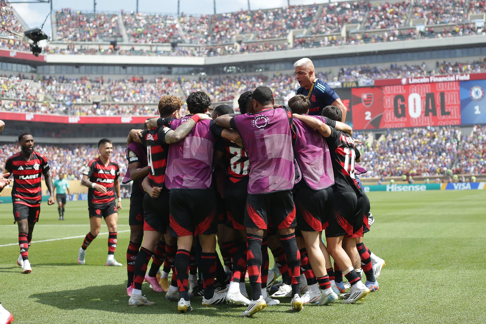 Flamengo triunfou sobre o Chelsea por 3 a 1 pela Copa do Mundo de Clubes - Gilvan de Souza/Flamengo