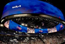 Vista interna do Intuit Dome