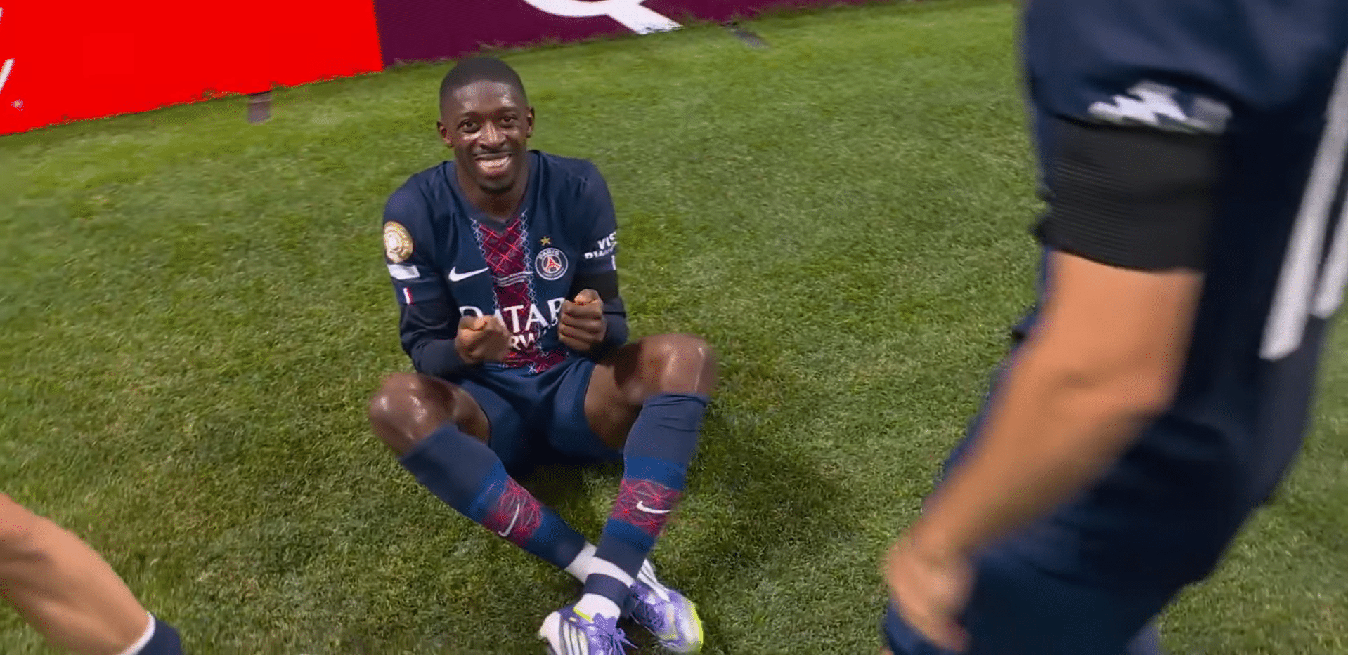Dembelé homenageou Diogo Jota após marcar contra o Bayern - Reprodução